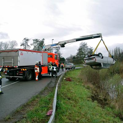 Auto In Schelde 9 December 2012 (1 januari 2012) — foto 21 door Paul Van Der Rasieren, vrijwillig brandweerman Oudenaarde