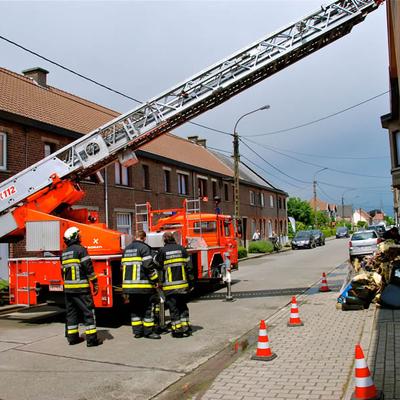 Blikseminslag Zingem 2012 (1 januari 2012) — foto 34 door Paul Van Der Rasieren, vrijwillig brandweerman Oudenaarde