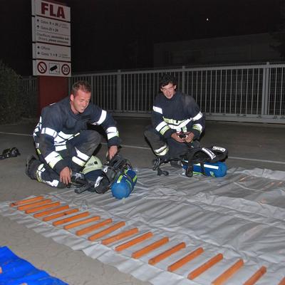 Brand Oefeningen 2012 (1 januari 2012) — foto 20 door Paul Van Der Rasieren, vrijwillig brandweerman Oudenaarde