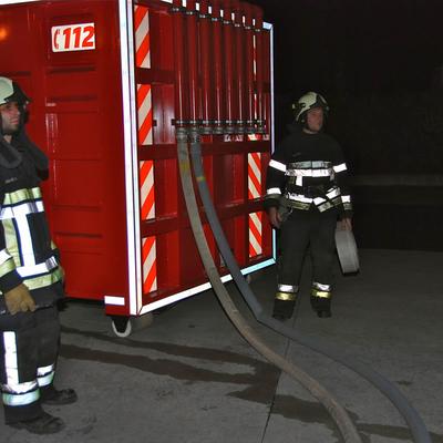 Brand Oefeningen 2012 (1 januari 2012) — foto 25 door Paul Van Der Rasieren, vrijwillig brandweerman Oudenaarde