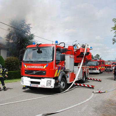 Huisbrand 2014 (1 januari 2014) — foto 5 door Paul Van Der Rasieren, vrijwillig brandweerman Oudenaarde