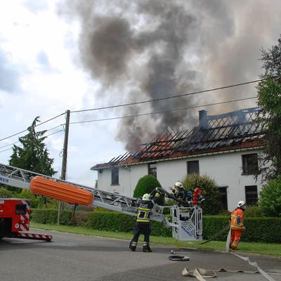 Huisbrand 2014 (1 januari 2014) — foto 8 door Paul Van Der Rasieren, vrijwillig brandweerman Oudenaarde