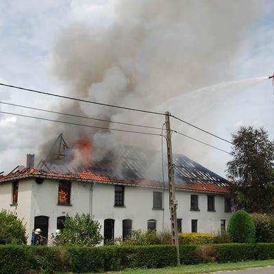 Huisbrand 2014 (1 januari 2014) — foto 9 door Paul Van Der Rasieren, vrijwillig brandweerman Oudenaarde