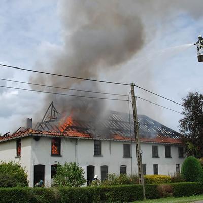 Huisbrand 2014 (1 januari 2014) — foto 10 door Paul Van Der Rasieren, vrijwillig brandweerman Oudenaarde