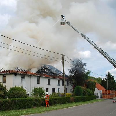 Huisbrand 2014 (1 januari 2014) — foto 14 door Paul Van Der Rasieren, vrijwillig brandweerman Oudenaarde