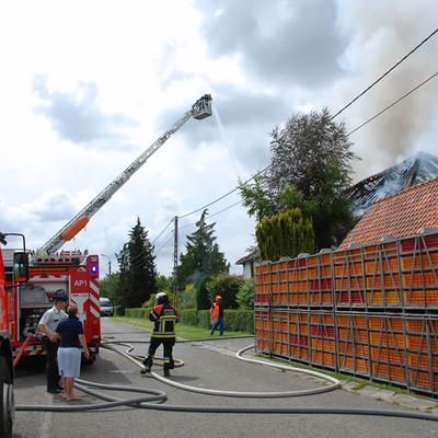 Huisbrand 2014 (1 januari 2014) — foto 17 door Paul Van Der Rasieren, vrijwillig brandweerman Oudenaarde