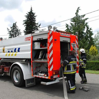 Huisbrand 2014 (1 januari 2014) — foto 22 door Paul Van Der Rasieren, vrijwillig brandweerman Oudenaarde