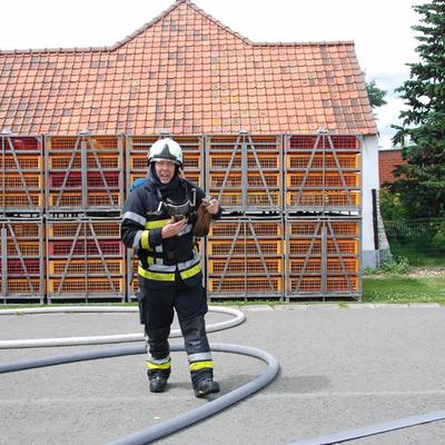 Huisbrand 2014 (1 januari 2014) — foto 28 door Paul Van Der Rasieren, vrijwillig brandweerman Oudenaarde