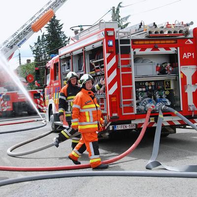 Huisbrand 2014 (1 januari 2014) — foto 31 door Paul Van Der Rasieren, vrijwillig brandweerman Oudenaarde