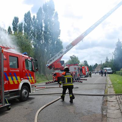 Huisbrand 2014 (1 januari 2014) — foto 32 door Paul Van Der Rasieren, vrijwillig brandweerman Oudenaarde