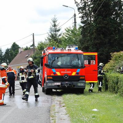 Huisbrand 2014 (1 januari 2014) — foto 33 door Paul Van Der Rasieren, vrijwillig brandweerman Oudenaarde