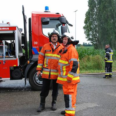 Huisbrand 2014 (1 januari 2014) — foto 51 door Paul Van Der Rasieren, vrijwillig brandweerman Oudenaarde