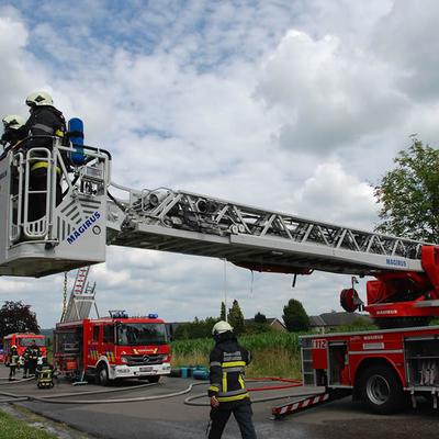 Huisbrand 2014 (1 januari 2014) — foto 54 door Paul Van Der Rasieren, vrijwillig brandweerman Oudenaarde