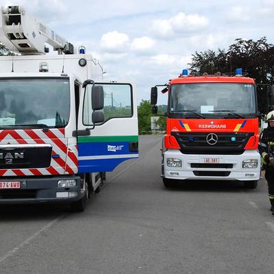 Huisbrand 2014 (1 januari 2014) — foto 58 door Paul Van Der Rasieren, vrijwillig brandweerman Oudenaarde
