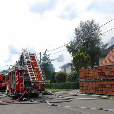 Huisbrand 2014 (1 januari 2014) — foto 59 door Paul Van Der Rasieren, vrijwillig brandweerman Oudenaarde
