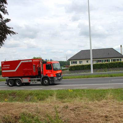 Huisbrand 2014 (1 januari 2014) — foto 60 door Paul Van Der Rasieren, vrijwillig brandweerman Oudenaarde