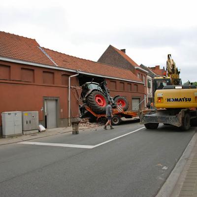 Tractor Ongeval 2013 (1 januari 2013) — foto 1 door Paul Van Der Rasieren, vrijwillig brandweerman Oudenaarde