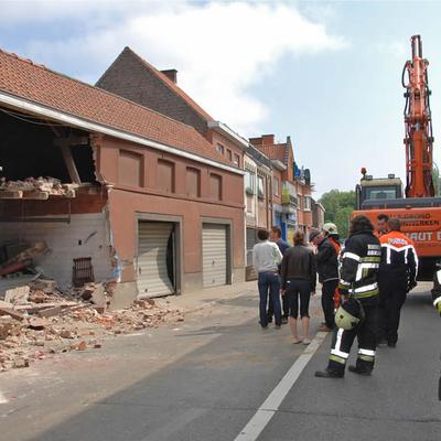 Tractor Ongeval 2013 (1 januari 2013) — foto 17 door Paul Van Der Rasieren, vrijwillig brandweerman Oudenaarde