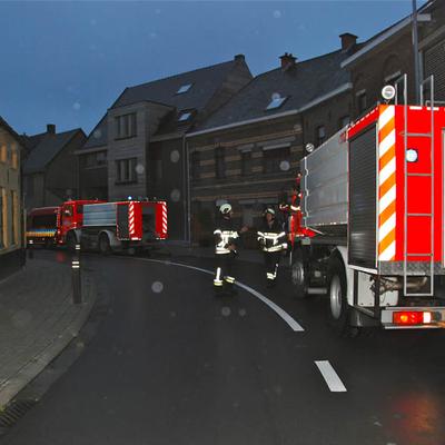 Woningbrand 4 Juni 2012 (1 januari 2012) — foto 37 door Paul Van Der Rasieren, vrijwillig brandweerman Oudenaarde