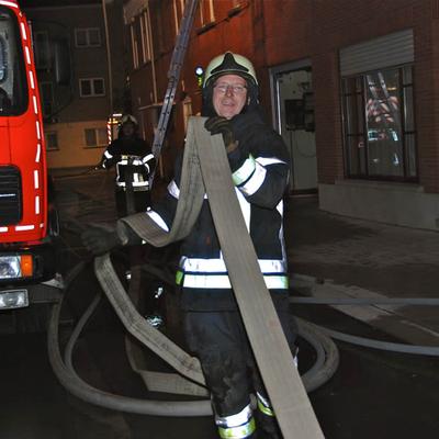 Woningbrand 4 Juni 2012 (1 januari 2012) — foto 48 door Paul Van Der Rasieren, vrijwillig brandweerman Oudenaarde